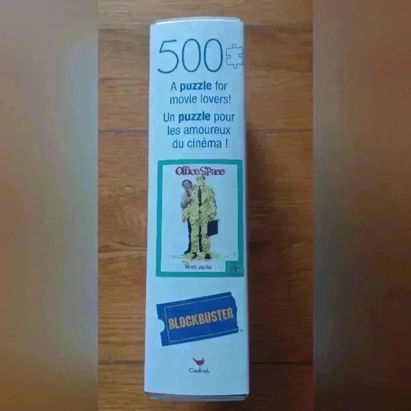 Office Space Jigsaw Puzzle in Clam Shell “Work Sucks”  500 Pcs Blockbuster - Picture 2 of 4